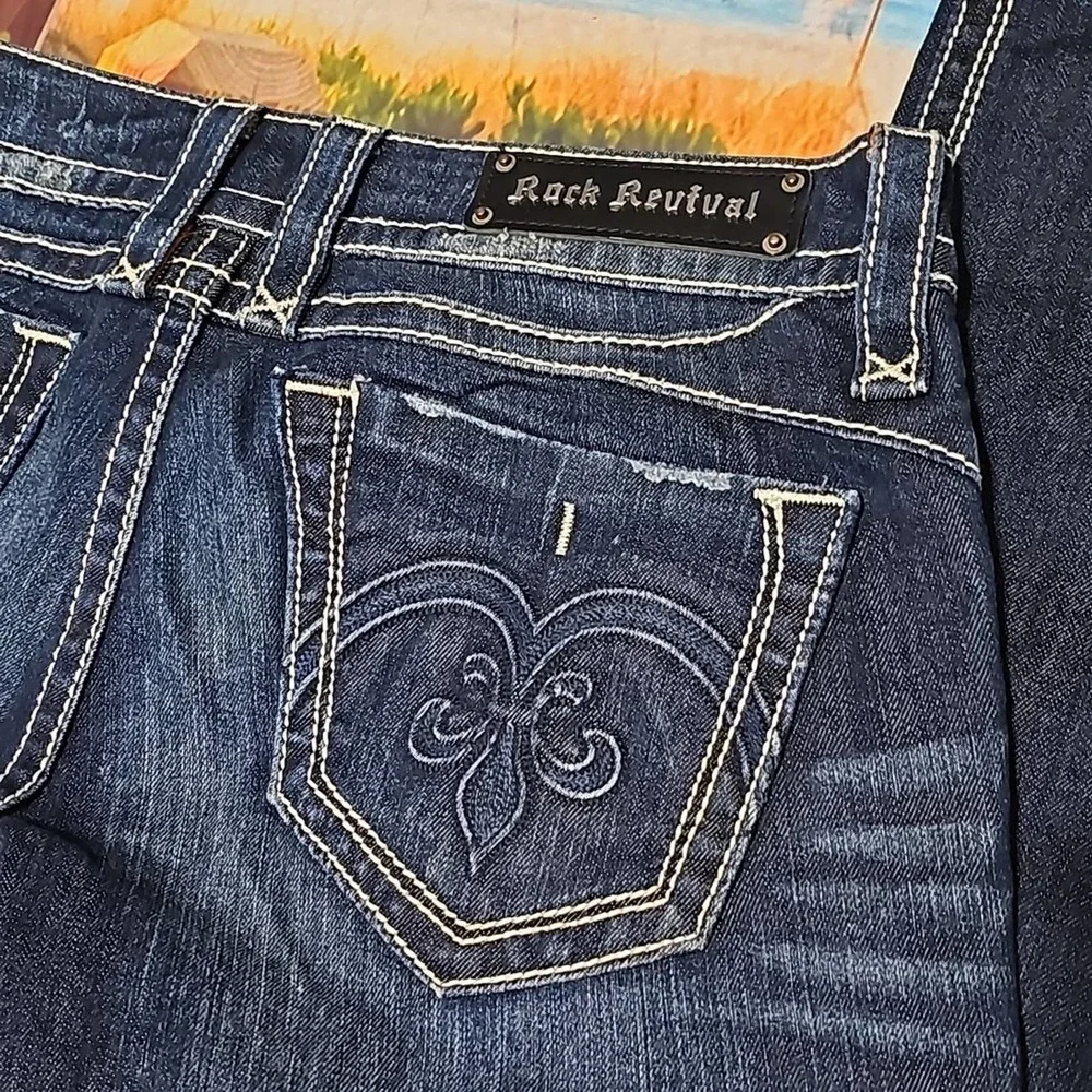 Rock Revival Adele Straight Jeans Size 31 - Picture 6 of 6